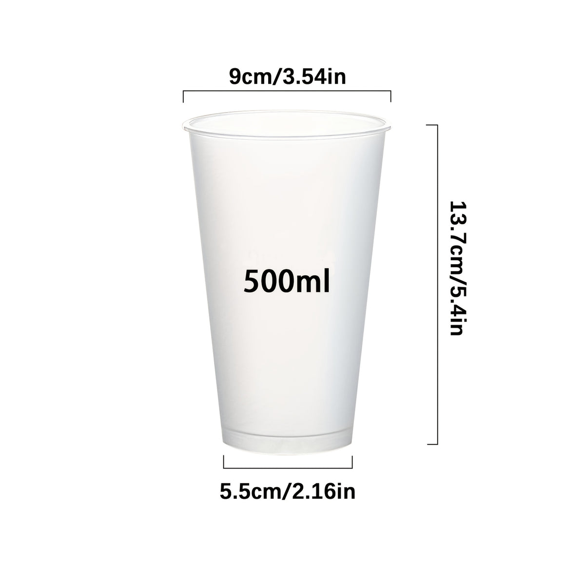 l Set di Bicchieri Spessi, 500ml per campeggio e viaggio – vista dettagliata 2