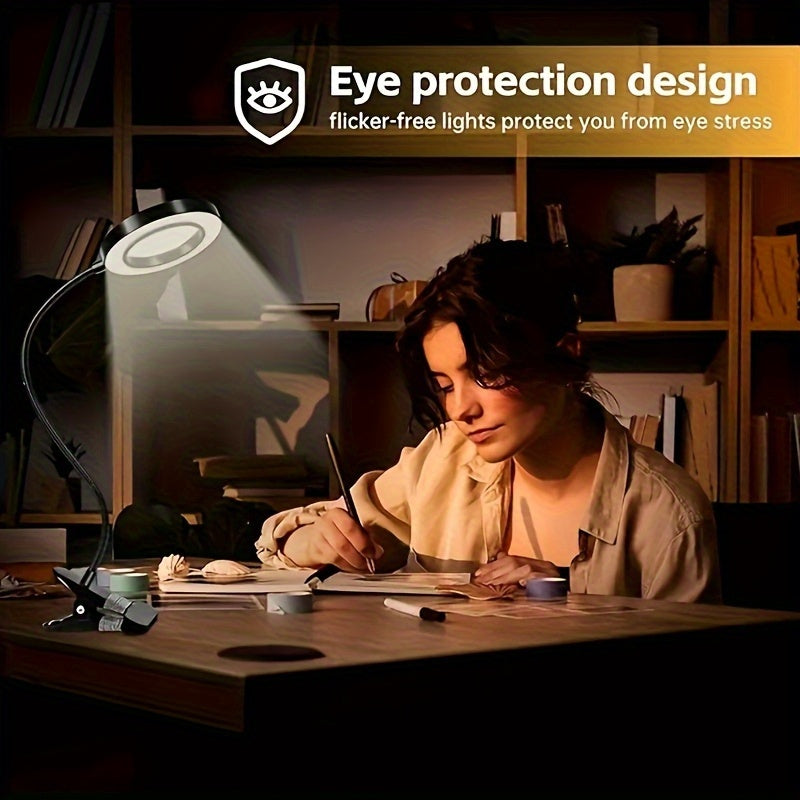 Lente d’ingrandimento LED, illuminazione LED per ufficio e smart working – vista dettagliata 2