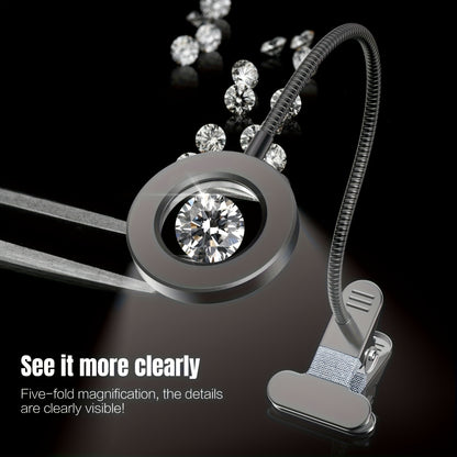 Lente d’ingrandimento LED, illuminazione LED per ufficio e smart working – vista dettagliata 3