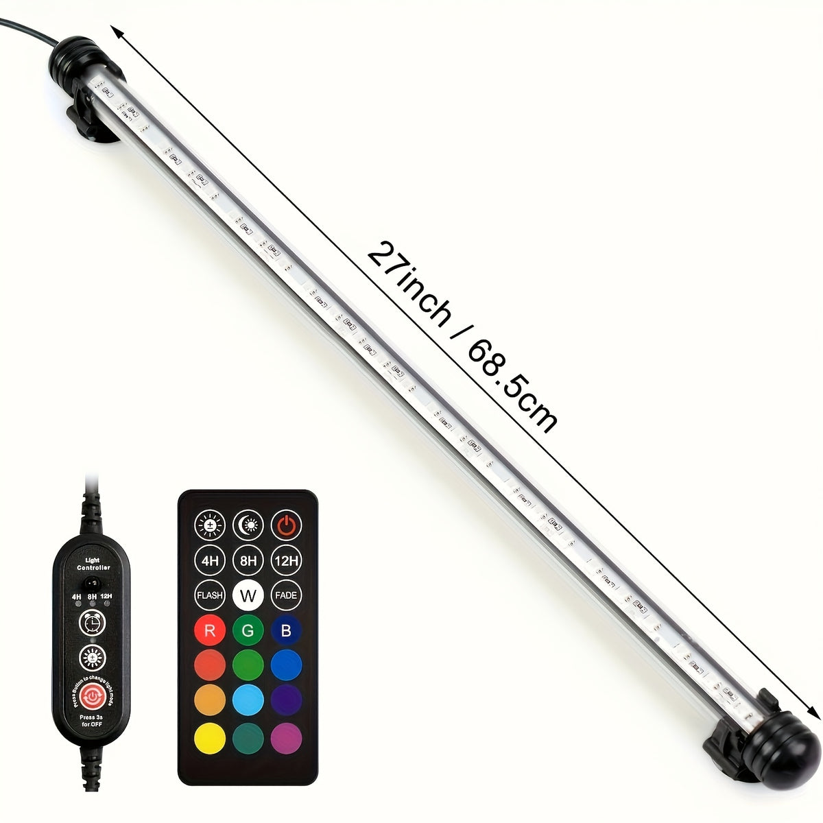 Luce LED per acquario, illuminazione LED per Acquari e Acquario con Telecomando – vista dettagliata 10