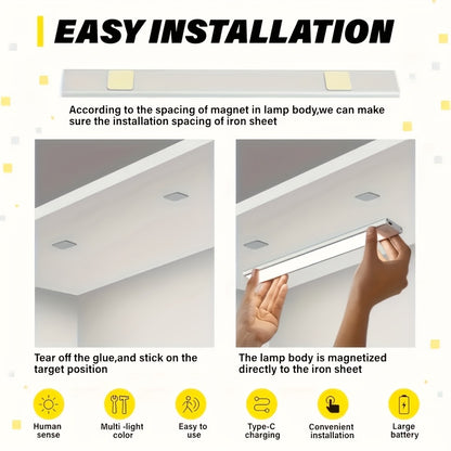 Luce LED sottopensile, ricaricabile per cucina e zona pranzo – vista dettagliata 5
