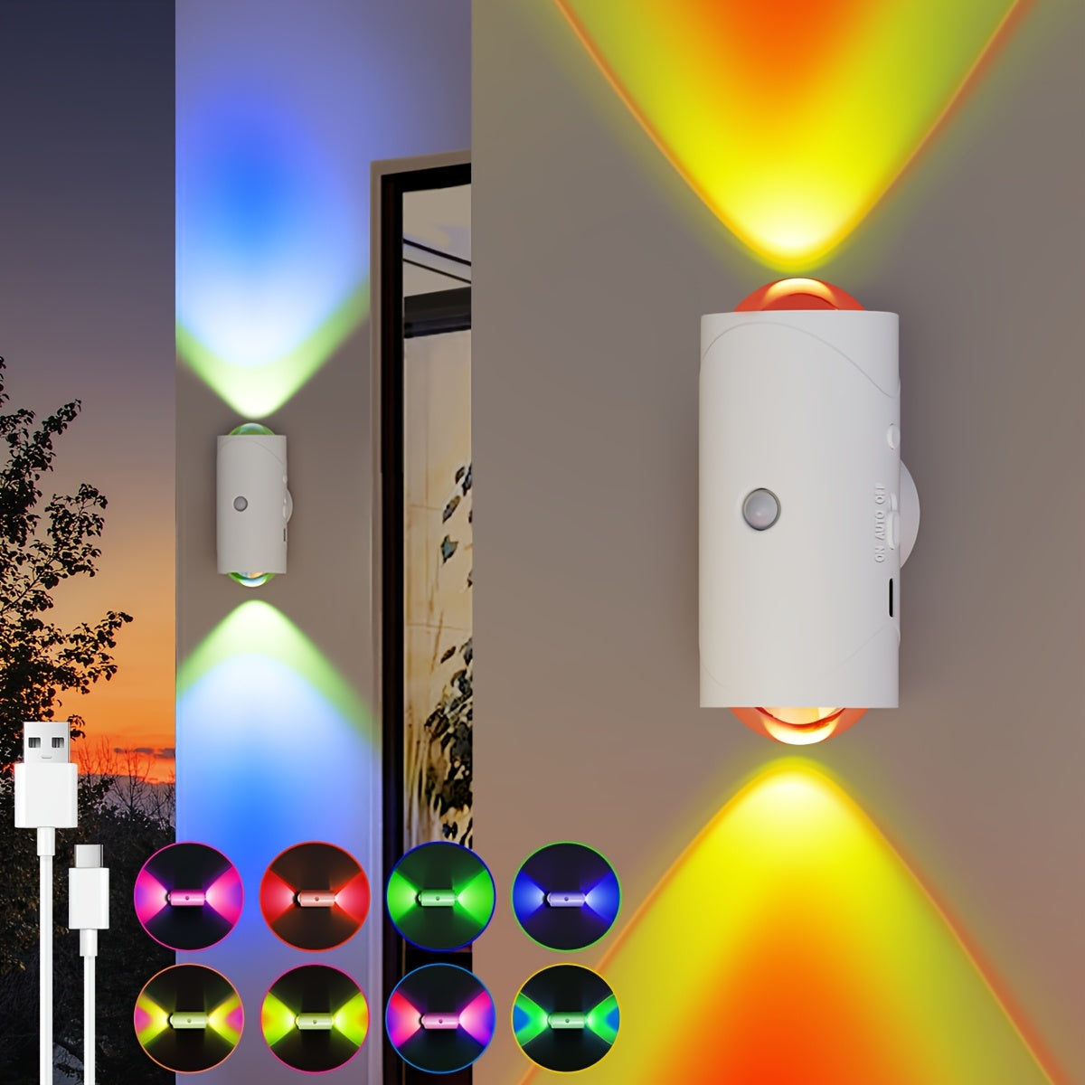 Luci Notturna LED Intelligente, ricaricabile per camera da letto e letto – vista dettagliata 15
