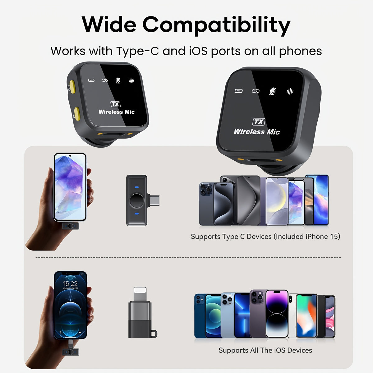 Microfono, wireless per veicolo e viaggio – vista dettagliata 6