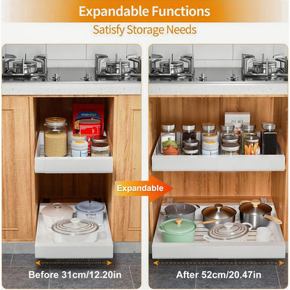 Organizer estraibile per pensili, 52cm per cucina – vista dettagliata 7