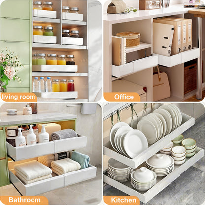 Organizer estraibile per pensili, 52cm per cucina – vista dettagliata 9