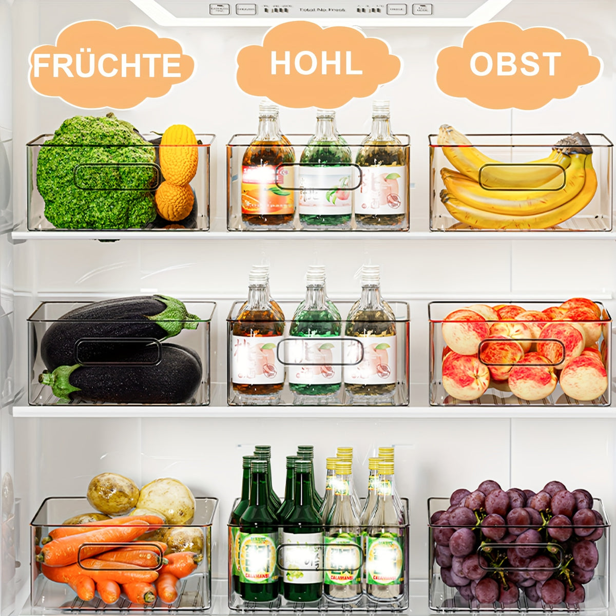 organizer per frigorifero, Set Da 6 Pezzi per cucina e zona pranzo – vista dettagliata 4