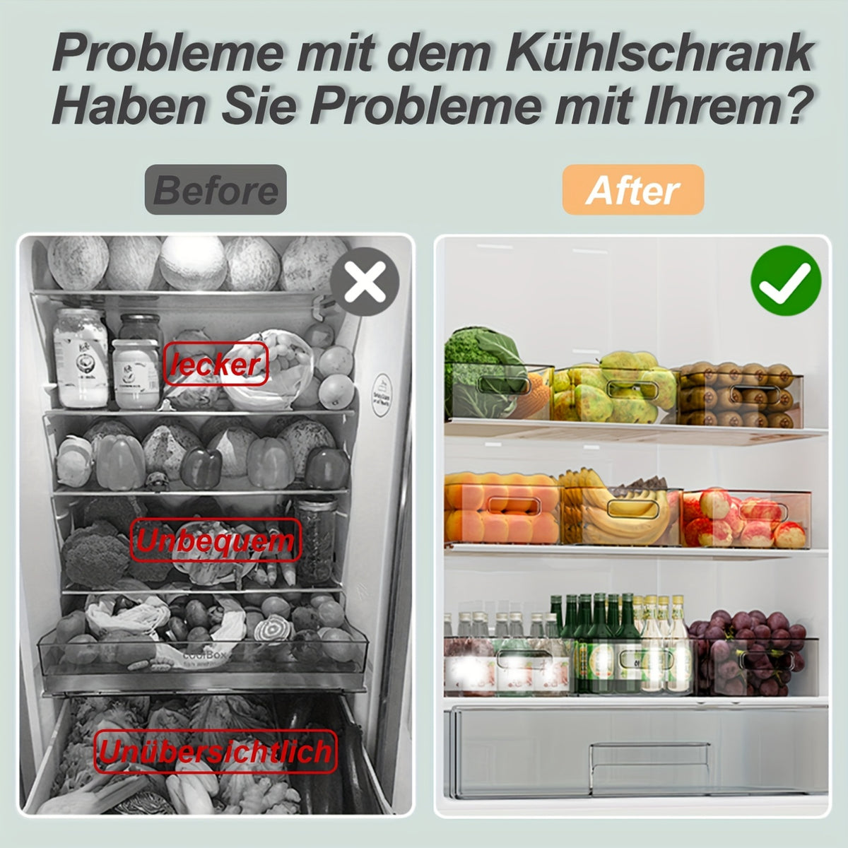 organizer per frigorifero, Set Da 6 Pezzi per cucina e zona pranzo – vista dettagliata 6