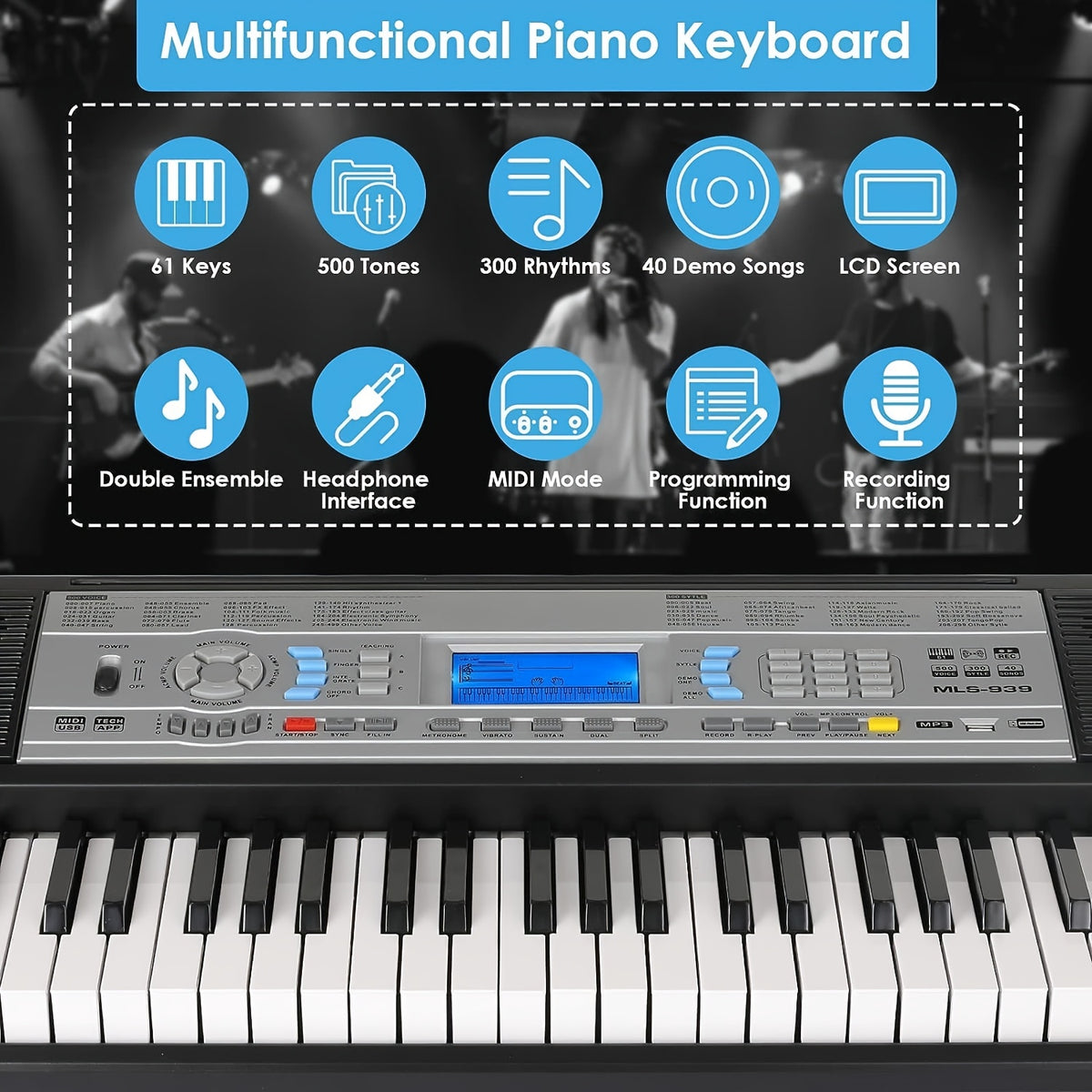 Pianoforti elettrici, Pacchetto Combinato per Principianti e uso quotidiano – vista dettagliata 2