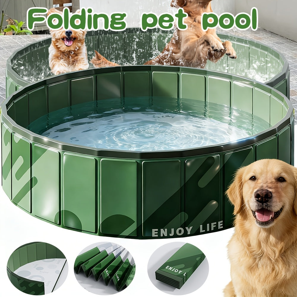 Piscina pieghevole per animali, Verde per bagno e casa – vista principale