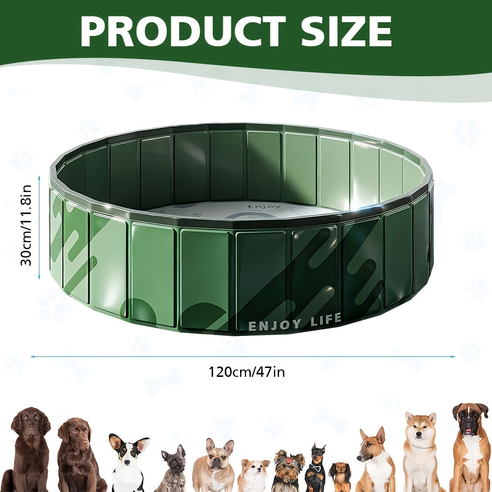 Piscina pieghevole per animali, Verde per bagno e casa – vista dettagliata 2