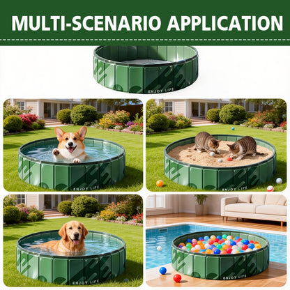 Piscina pieghevole per animali, Verde per bagno e casa – vista dettagliata 3