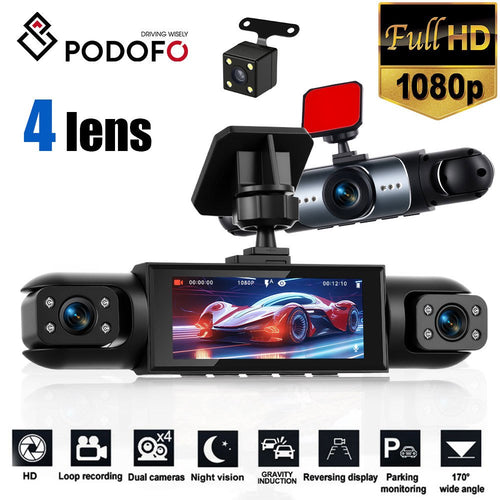 PODOFO (Aggiornata) Telecamera, rotazione 360° per veicolo e viaggio – vista principale