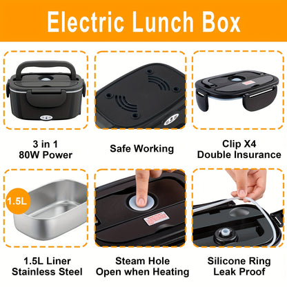 Portapranzo elettrico, 1,5L per zona pranzo e cucina – vista dettagliata 3