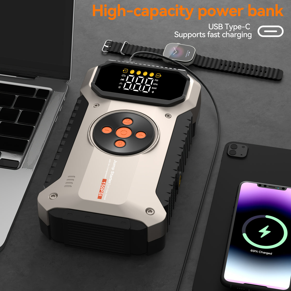 Power bank, 12000mAh per auto e moto – vista dettagliata 7