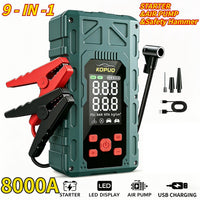 Avviatore Verde 8000A + Pompa ad Aria (con Funzione Martello di Sicurezza)