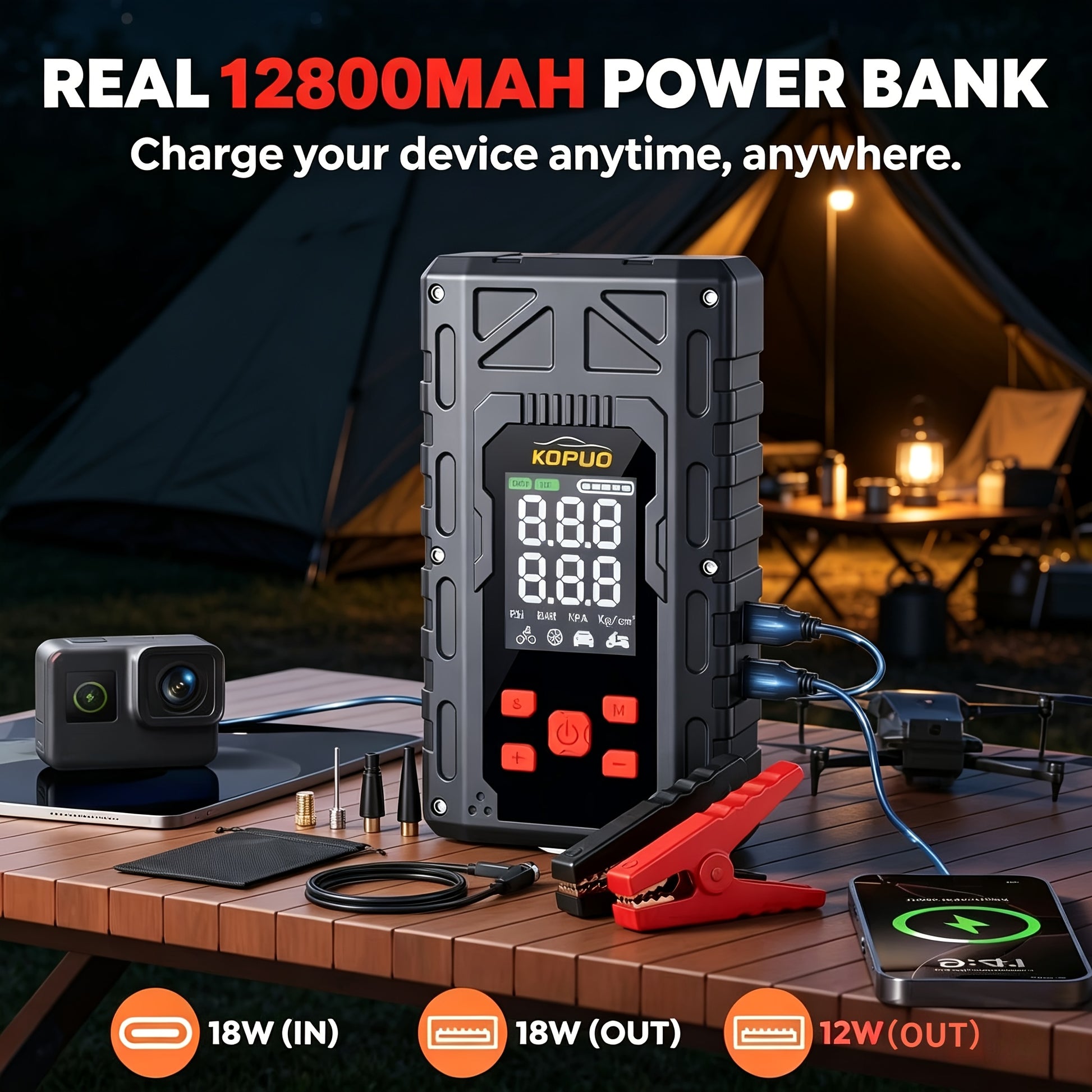 Power bank, 12V per bicicletta e auto – vista dettagliata 6