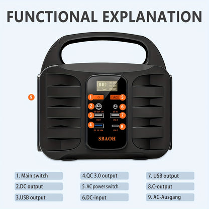 Power bank, 150W per campeggio e viaggio – vista dettagliata 4