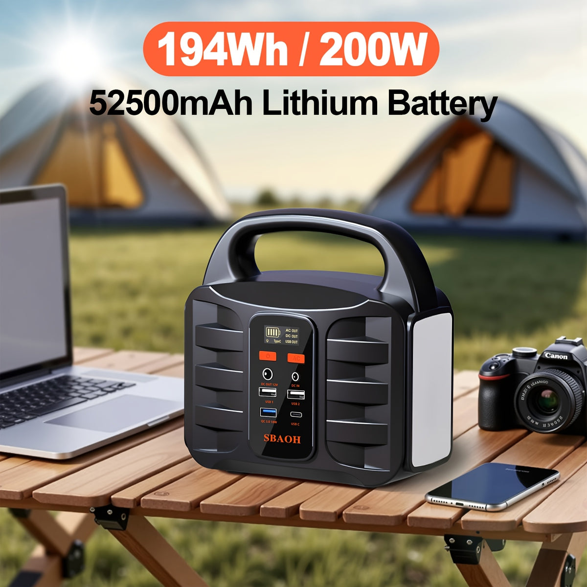 Power bank, 150W per campeggio e viaggio – vista dettagliata 5