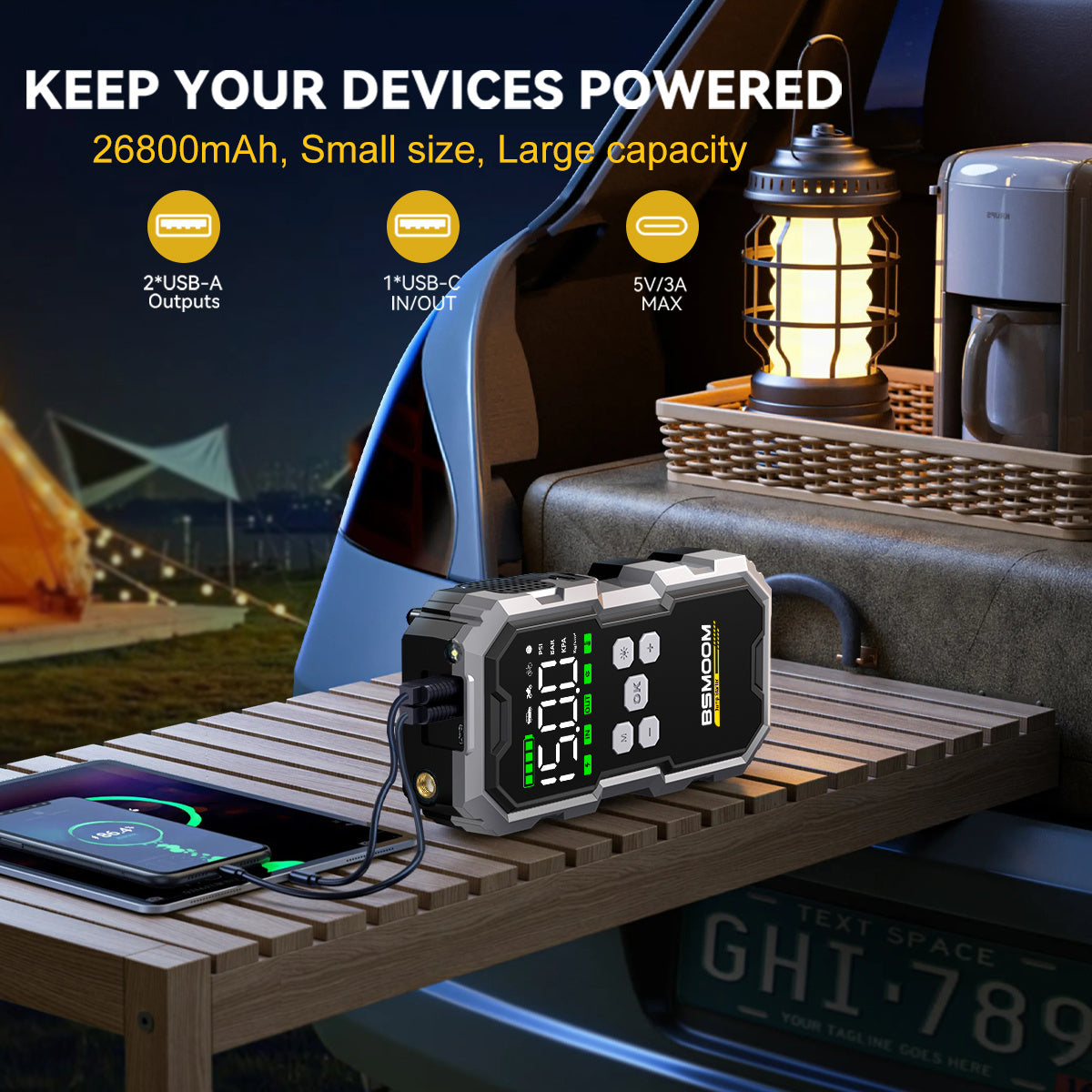 Power bank, 21800mAh per auto e bicicletta – vista dettagliata 6