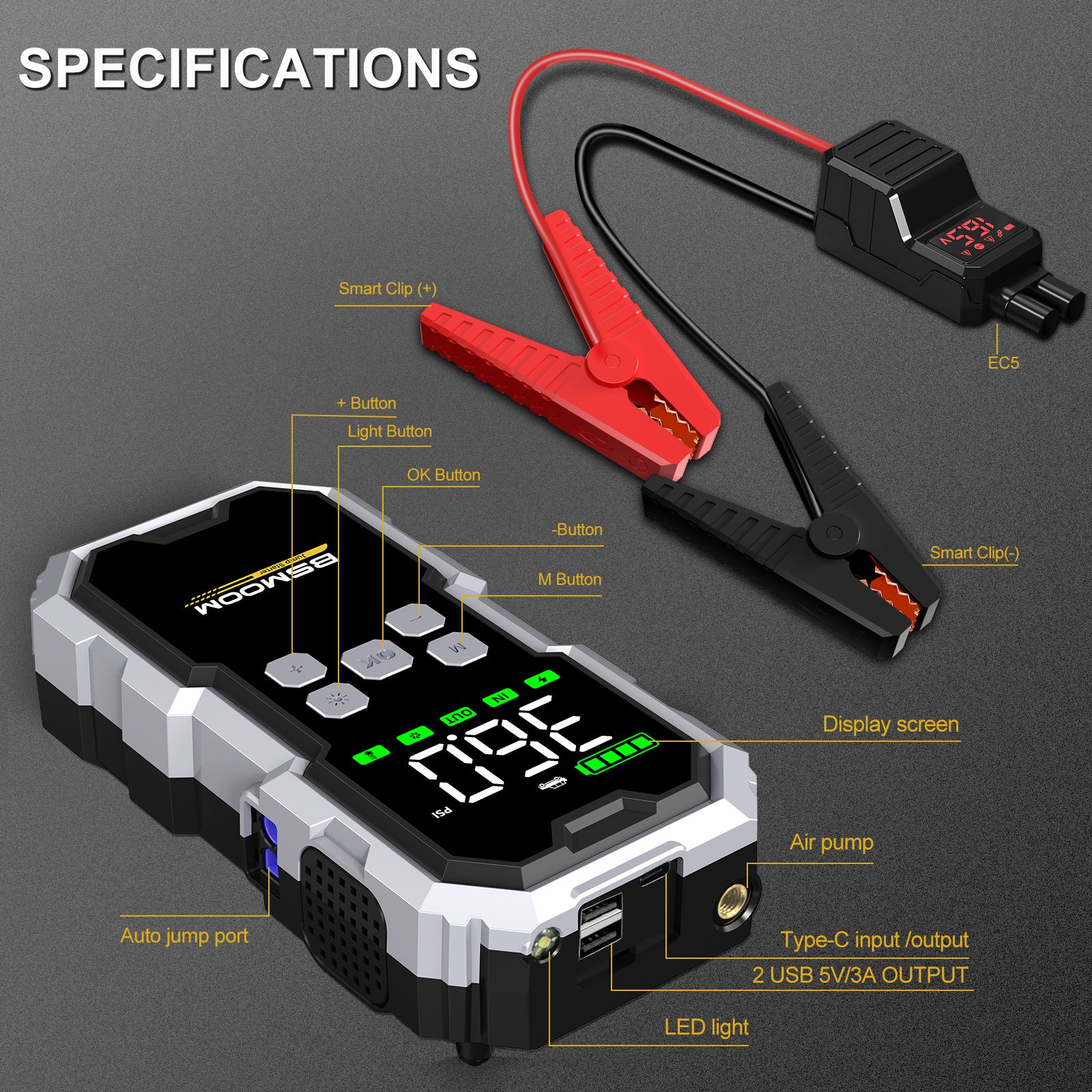 Power bank, 21800mAh per auto e bicicletta – vista dettagliata 17