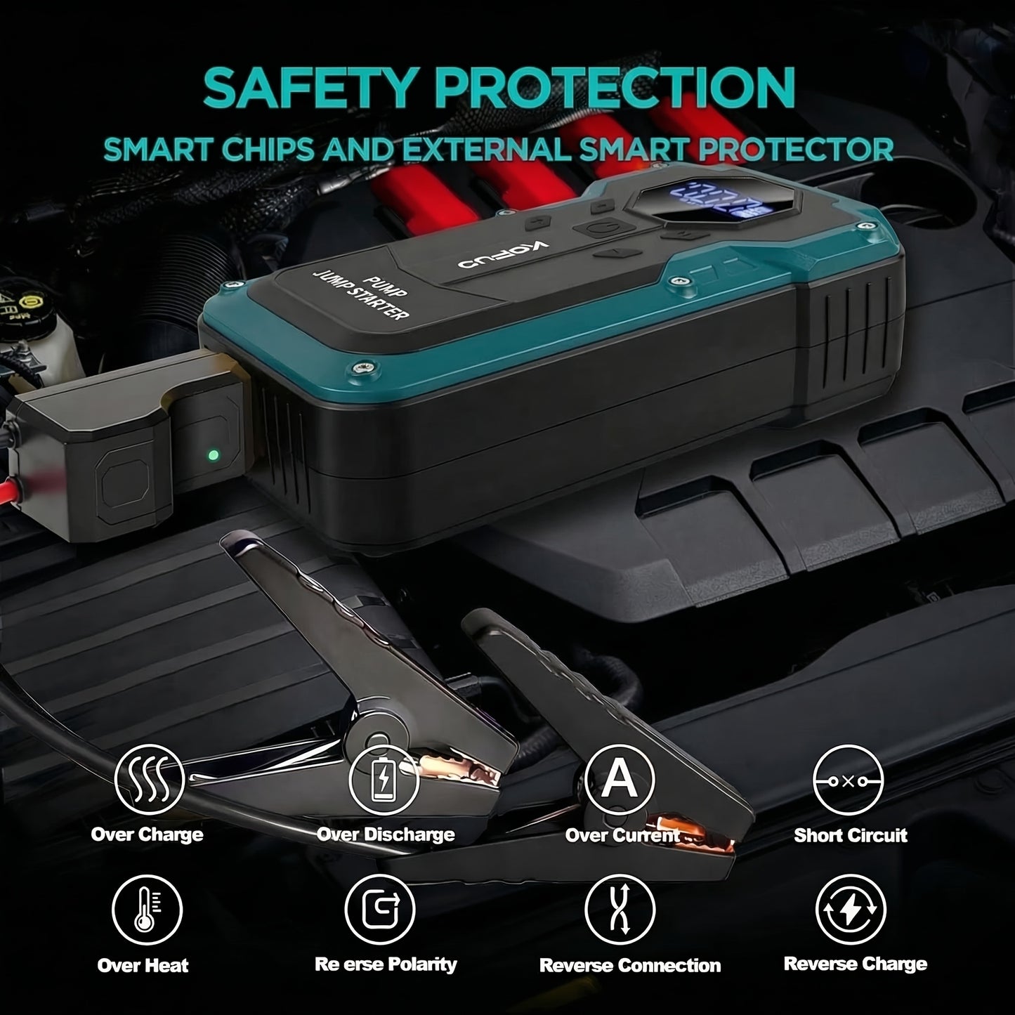 Power bank, Avviamento 7000A per auto – vista dettagliata 3
