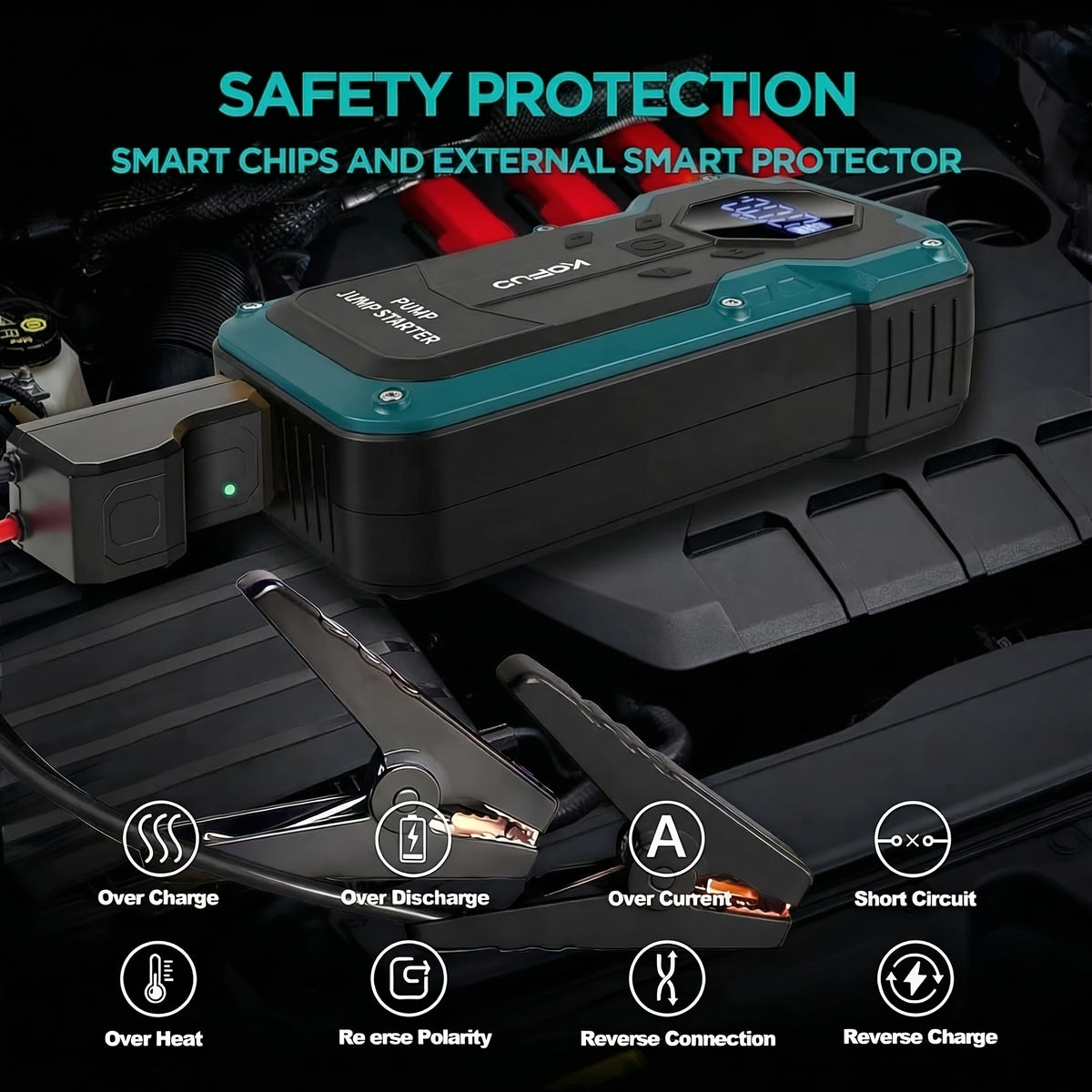 Power bank, Avviamento 7000A per auto – vista dettagliata 3