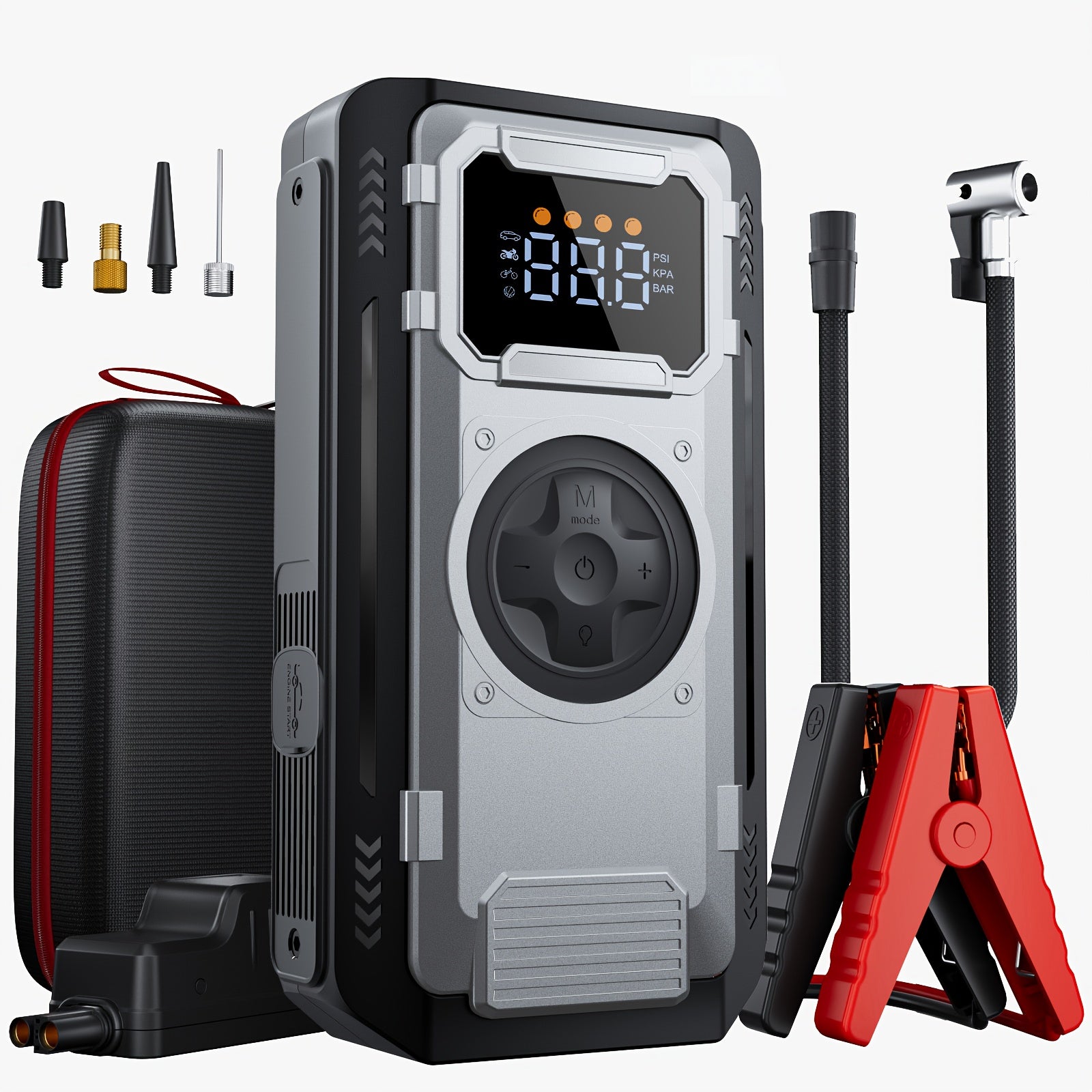 Power bank, gonfiapneumatici da 150PSI per auto – vista dettagliata 2