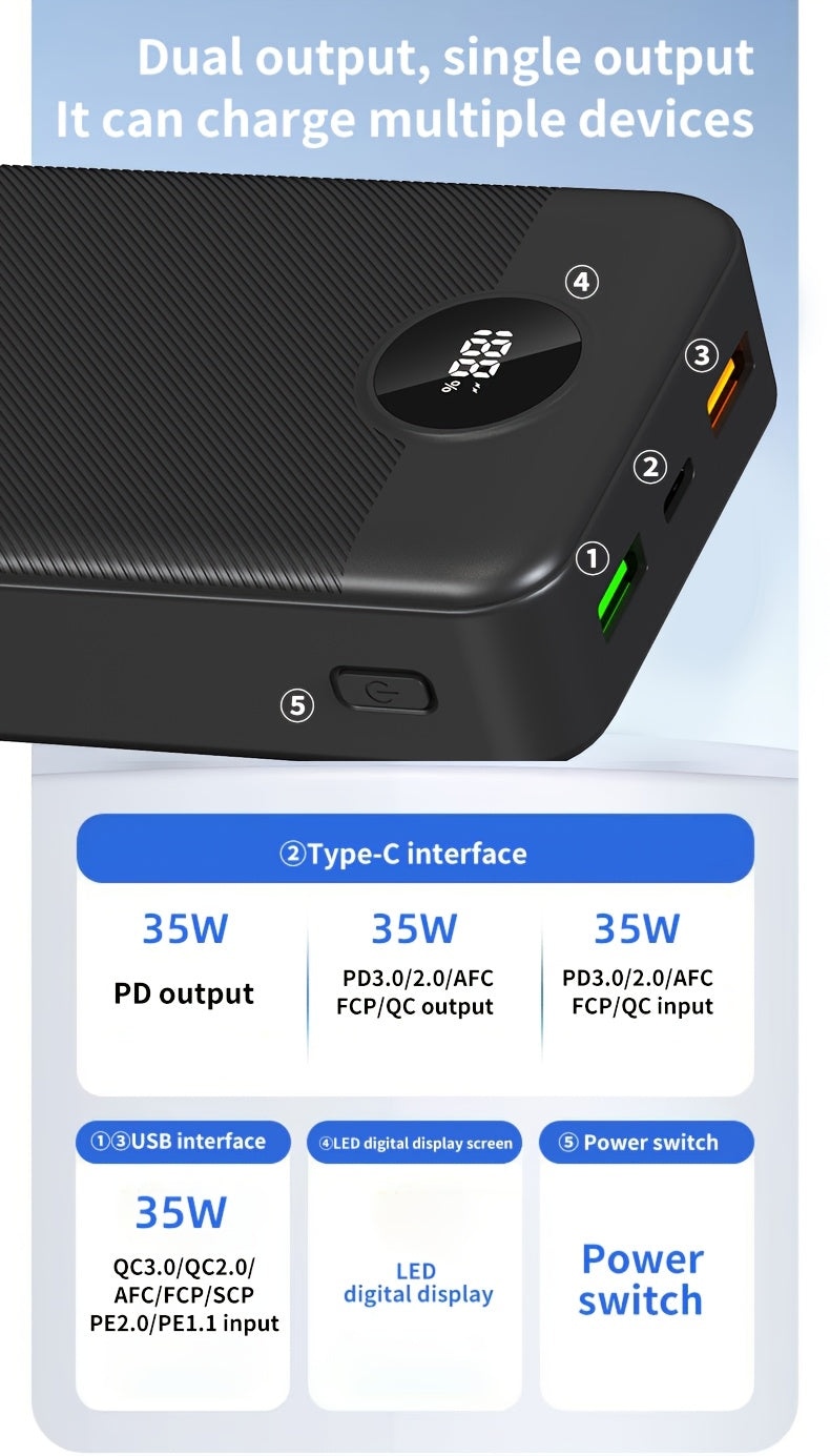 Power bank, illuminazione LED per campeggio e viaggio – vista dettagliata 14