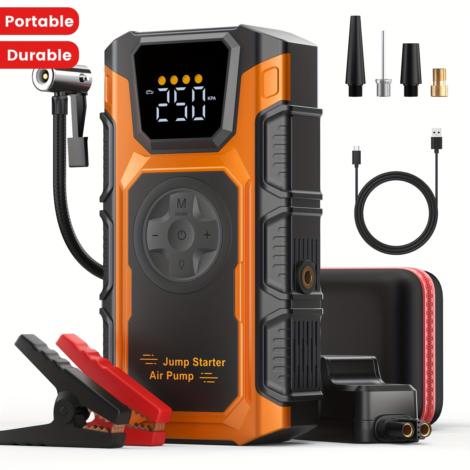 Power bank, V2 Arancione per bicicletta – vista principale