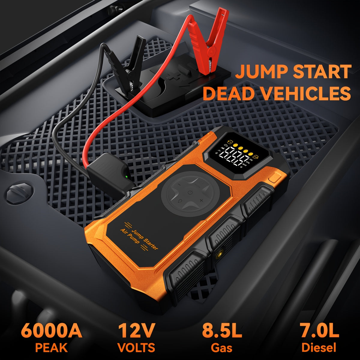 Power bank, V2 Arancione per bicicletta – vista dettagliata 2