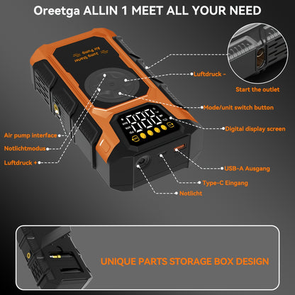 Power bank, V2 Arancione per bicicletta – vista dettagliata 8