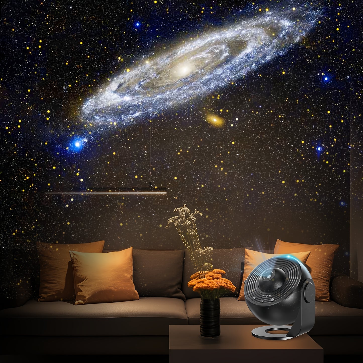 Proiettore Cielo Stellato Aggiornato, Nero Con Bianco per camera da letto e letto – vista dettagliata 4