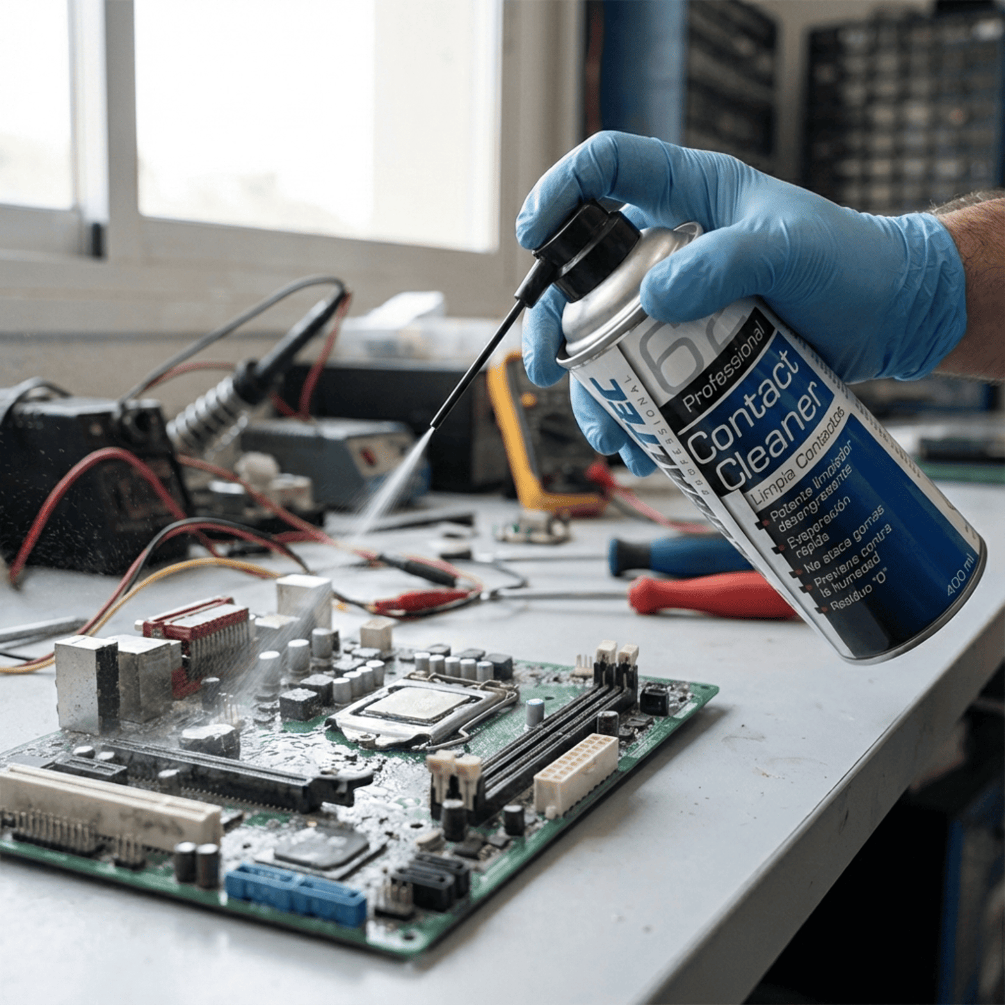Pulitore Contatti Elettrici Globaltec, 400ml per uso quotidiano e casa – vista dettagliata 2