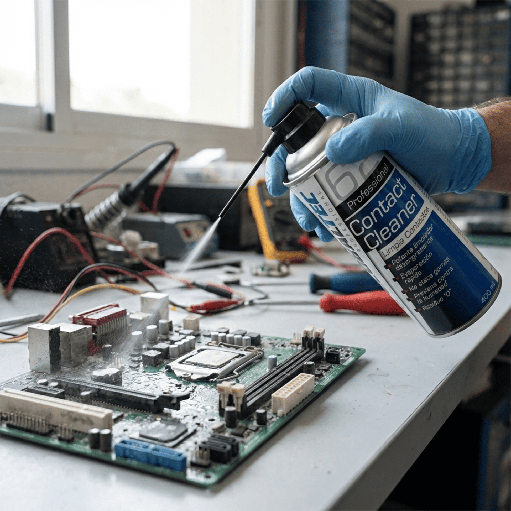 Pulitore Contatti Elettrici Globaltec, 400ml per uso quotidiano e casa – vista dettagliata 2