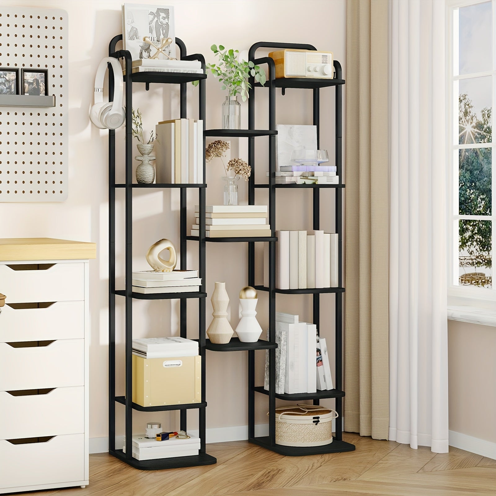 Rack per scarpe verticale, Marrone ruggine e nero per viaggio e veicolo – vista dettagliata 8