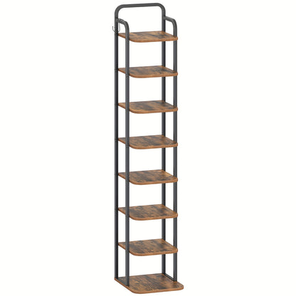 Rack per scarpe verticale, Marrone ruggine e nero per viaggio e veicolo – vista dettagliata 12