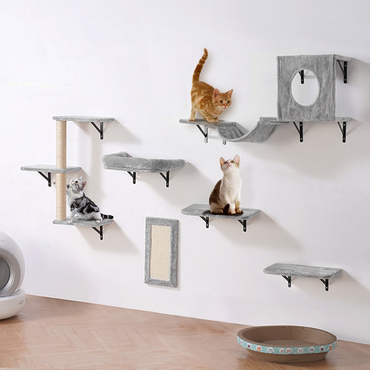Ripiani, 6 Pezzi per Gatti e Gatti con Piattaforma – vista principale