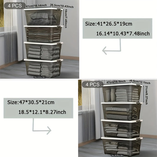 scatole impilabili, 46,99 cm 4 pezzi per casa e bagno – vista principale