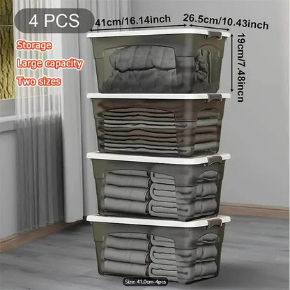 scatole impilabili, 46,99 cm 4 pezzi per casa e bagno – vista dettagliata 8
