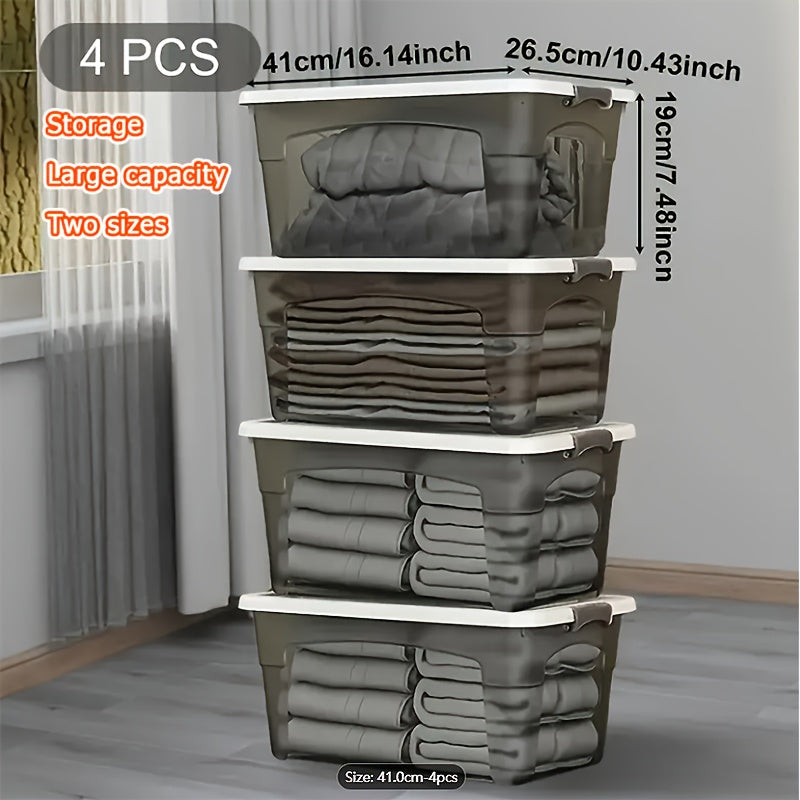 scatole impilabili, 46,99 cm 4 pezzi per casa e bagno – vista dettagliata 12