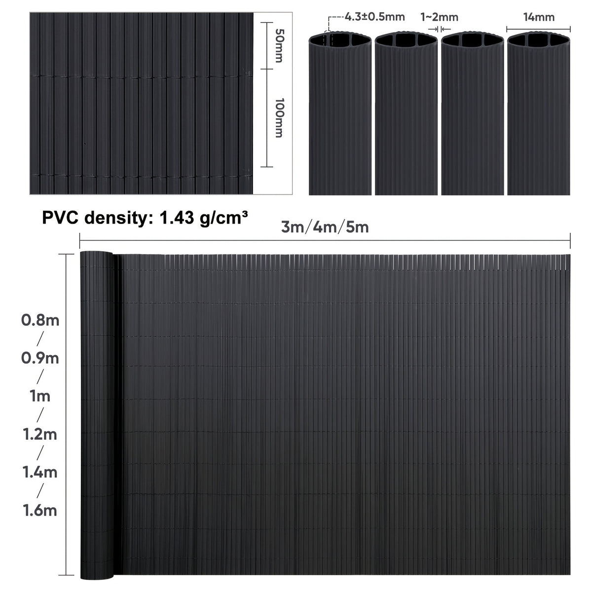 Scherma, Antracite per terrazza e giardino – vista dettagliata 17