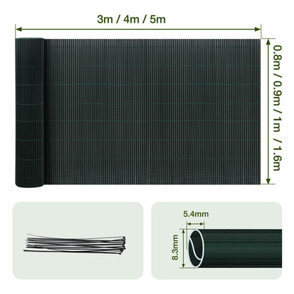 Schermo frangivista, 100 cm × 300 cm per balcone e terrazza – vista dettagliata 5