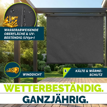 Schermo frangivista, alluminio per giardino e balcone – vista dettagliata 8