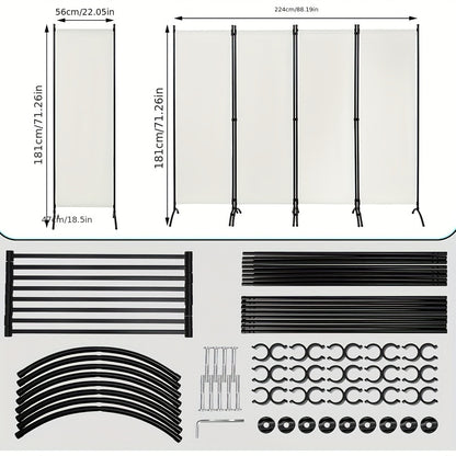 Schermo frangivista, Latte bianco per balcone e giardino – vista principale