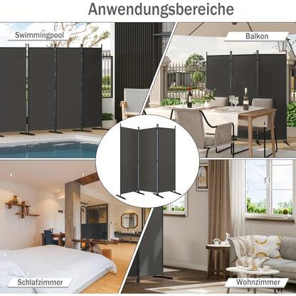 Schermo pieghevole indipendente, 1 pz per giardino e terrazza – vista dettagliata 2