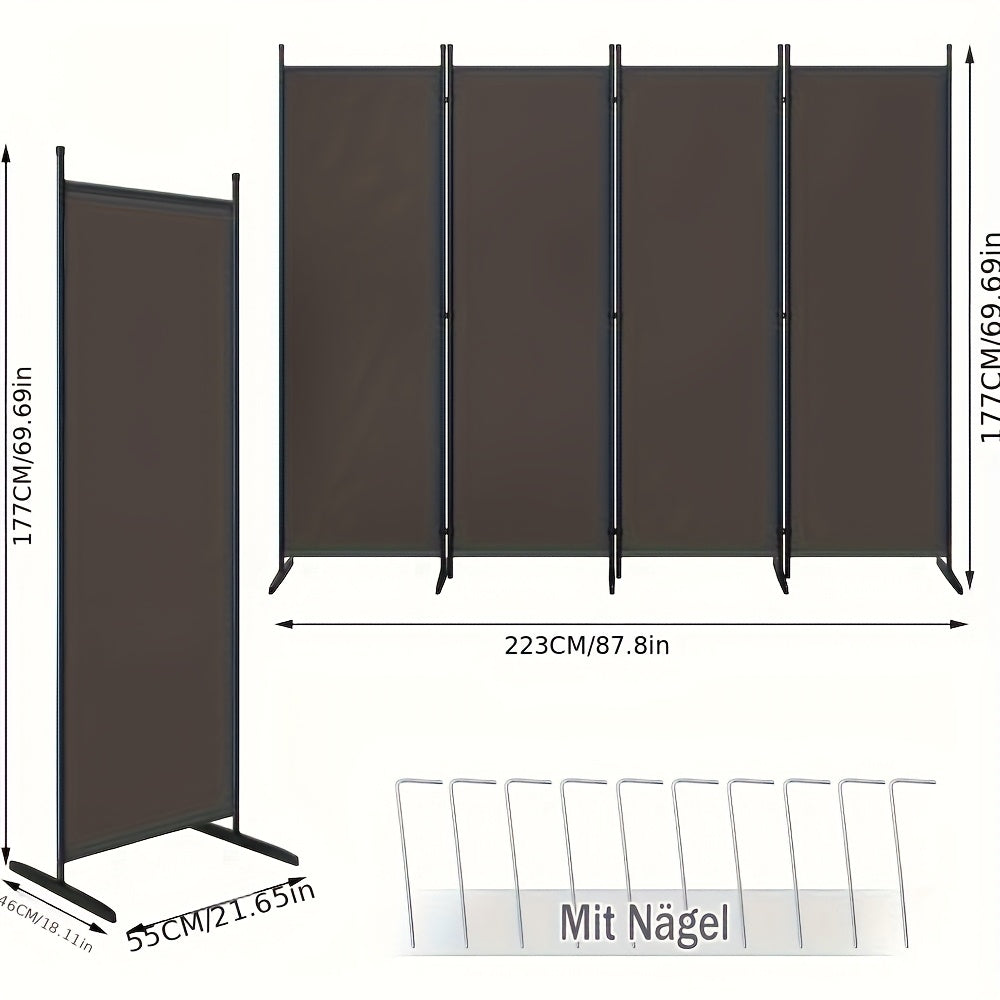 Schermo pieghevole indipendente, 1 pz per giardino e terrazza – vista dettagliata 3