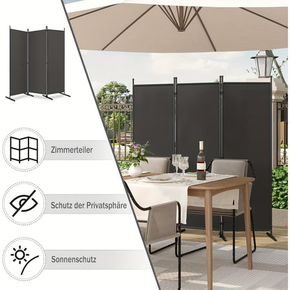 Schermo pieghevole indipendente, 1 pz per giardino e terrazza – vista dettagliata 7