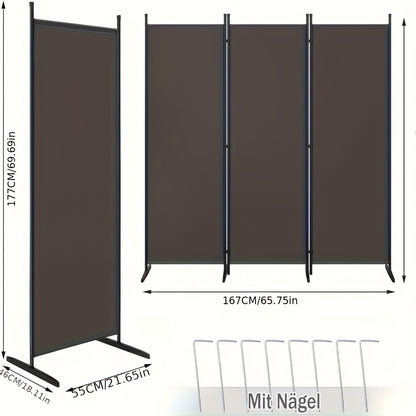Schermo pieghevole indipendente, 1 pz per giardino e terrazza – vista dettagliata 9