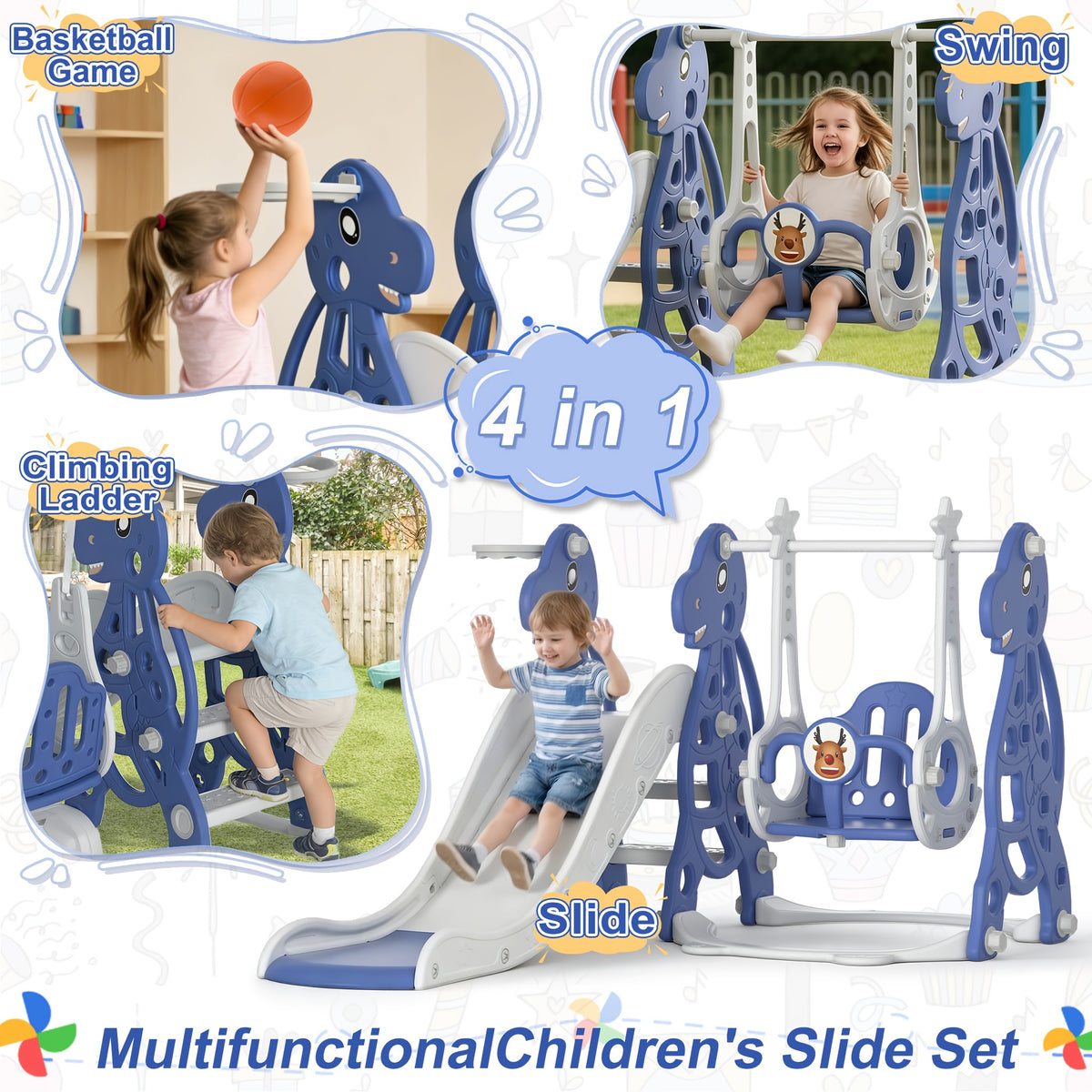 Scivolo per bambini, lunghezza scivolo 145 cm per animali – vista dettagliata 13