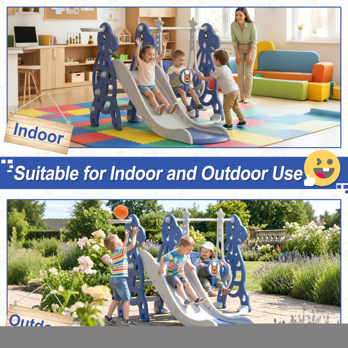 Scivolo per bambini, lunghezza scivolo 145 cm per animali – vista dettagliata 15